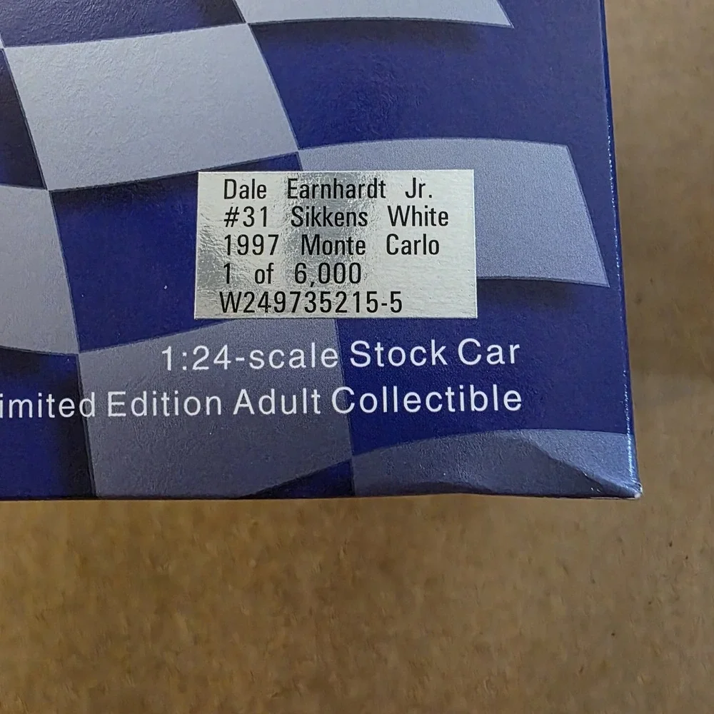Dale Earnhardt Jr. #31 Sikkens White, 1997 Monte Carlo Bank NASCAR Lot‎ Of 2